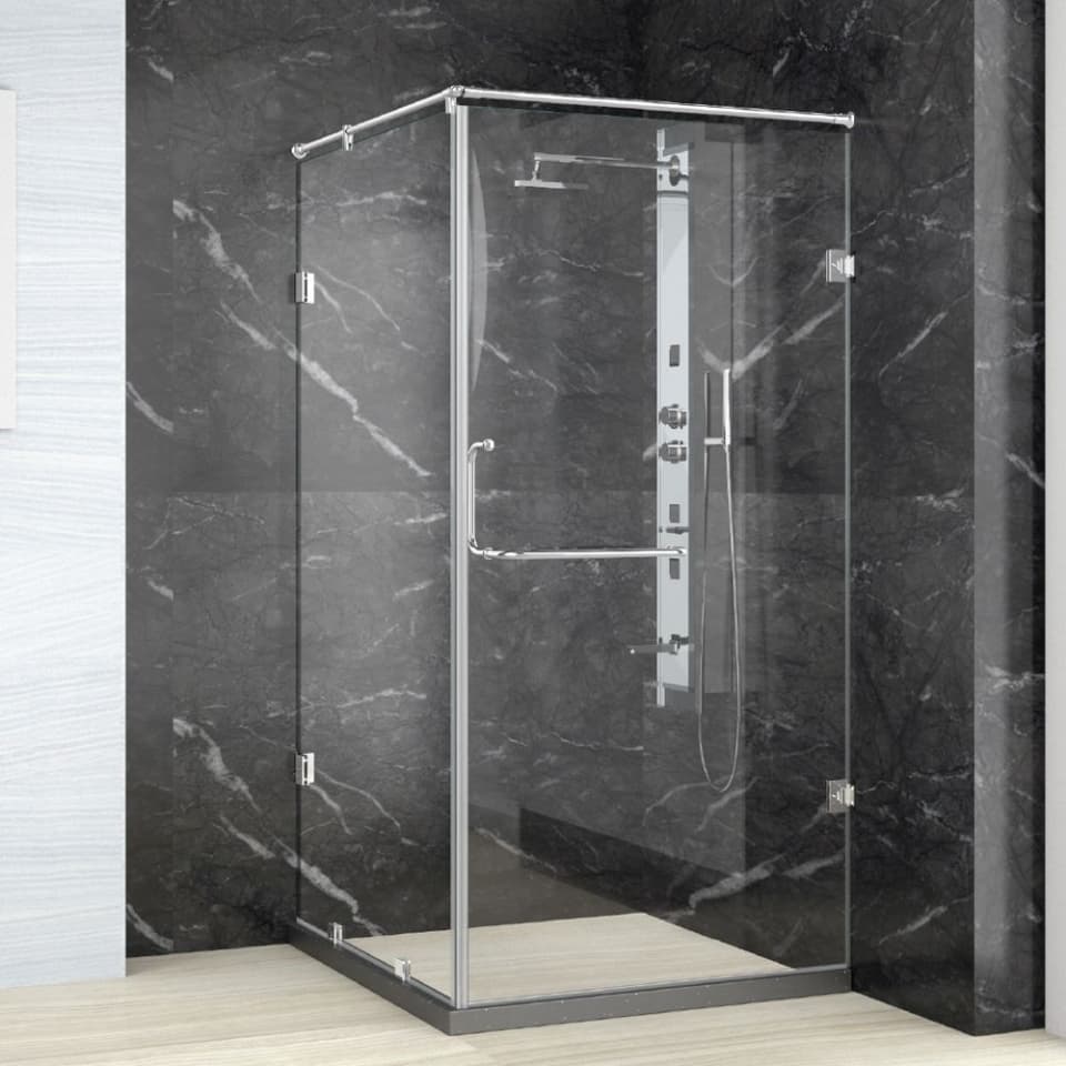 Jaquar 840F Corner Shower Enclosure Left 1601-2000mm Chrome JSE-CHR-840F1620H22X