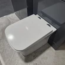 Rasm Jaquar Continental Back To Wall Toilet With Soft Close Seat CNS-WHT-955P180UFSMX