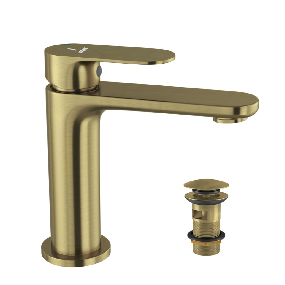 Single Lever Basin Mixer with click clack waste
