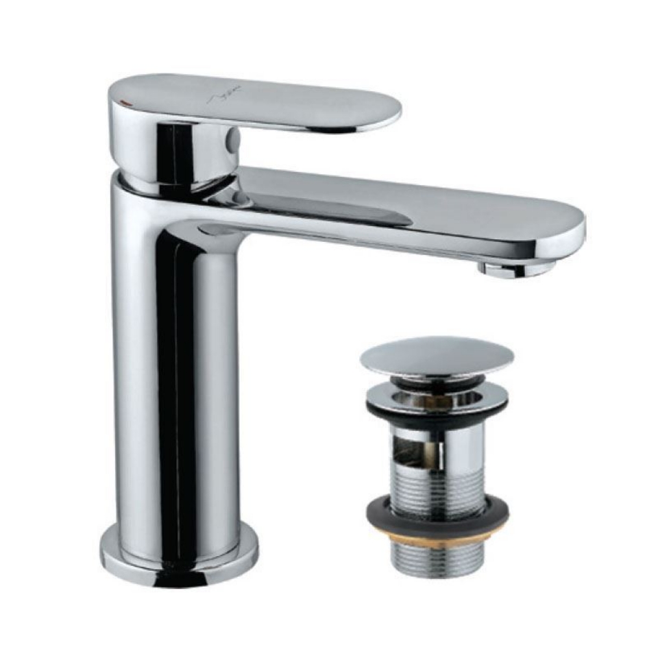 Single Lever Basin Mixer with click clack waste