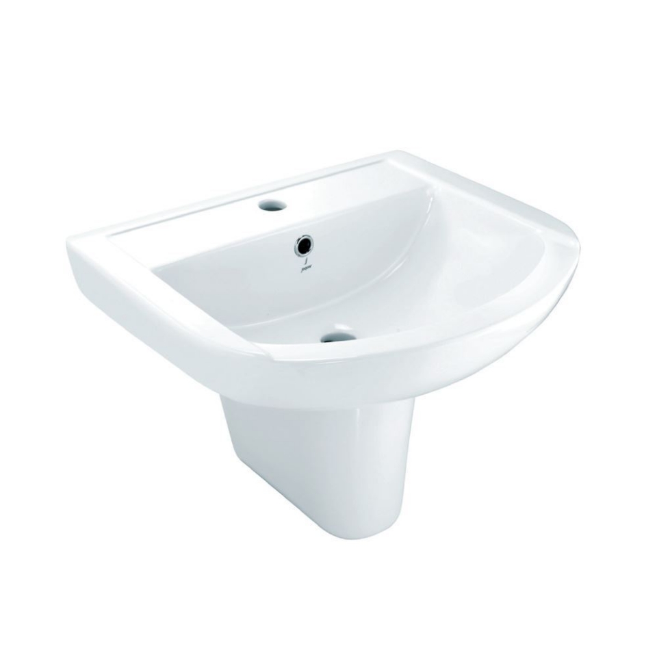 Wall Hung Basin with Half Pedestal
