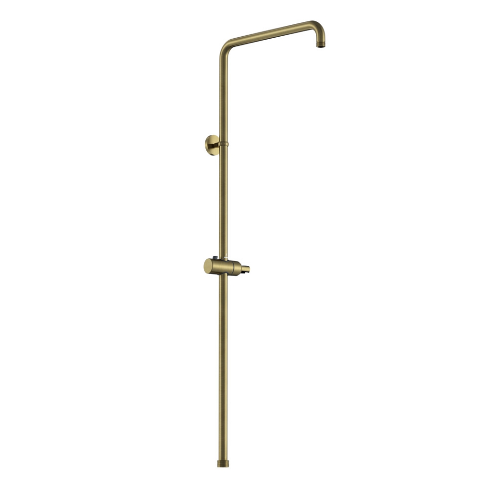 Exposed Shower Pipe with Hand Shower Holder, L-Type