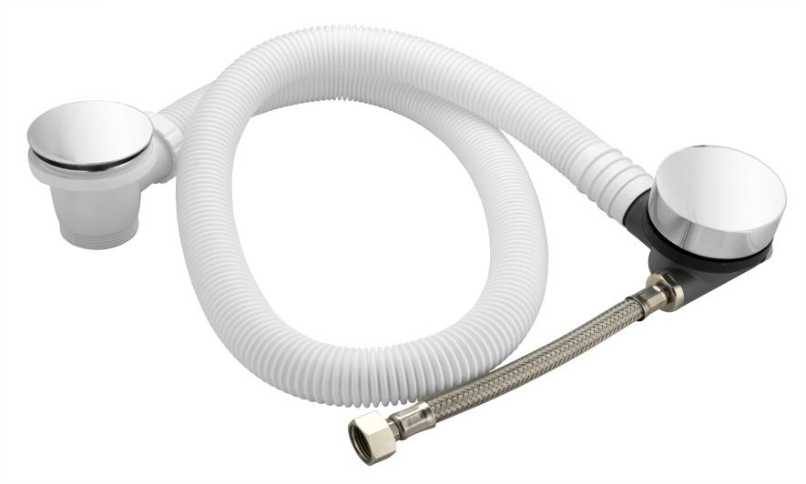 Drain Pipe 90cm With Overflow And Filler